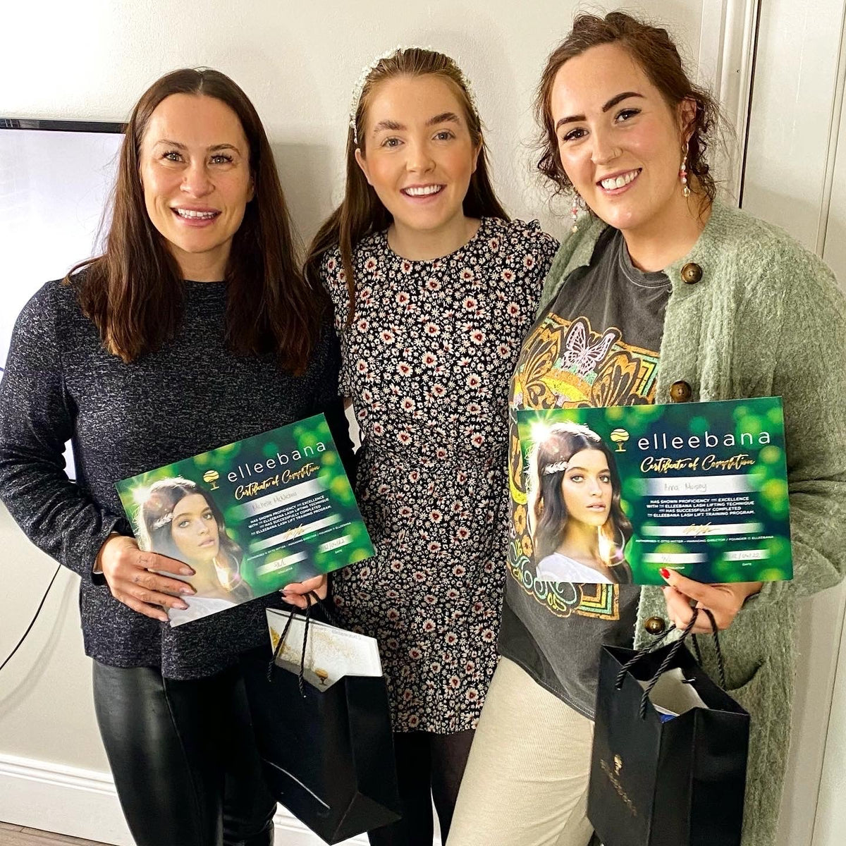 Elleeplex Profusion lash lamination training course starter kit with lotion sachets, silicone shields, and ReGEN Next Gen conditioning solution.
