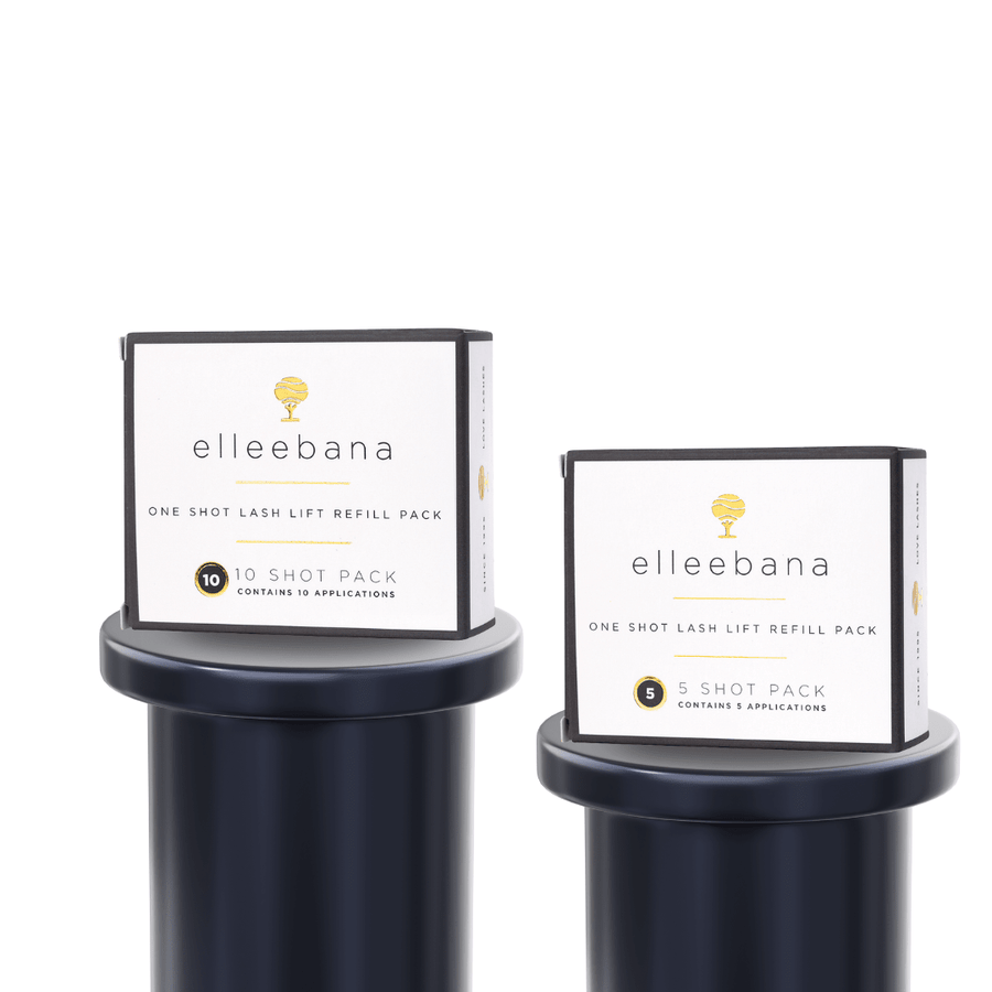 One Shot Elleebana Lash Lift Lotions Refill Pack | Professional Step 1 & 2 Perming / Setting Sachets