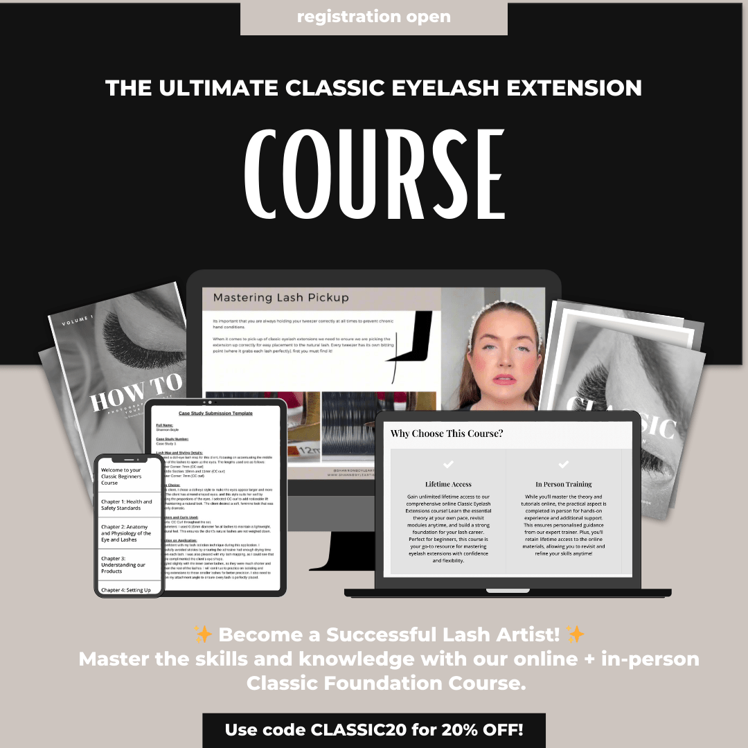 Accredited Online Course for Classic Eyelash Extensions - Shannon Boyle
