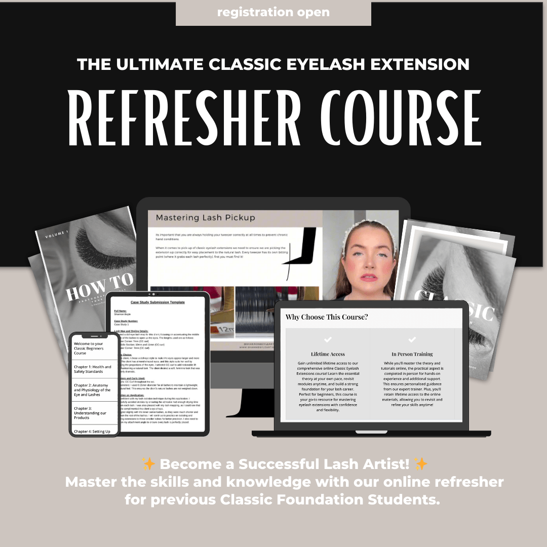 Online Refresher Course for Classic Eyelash Extensions - Shannon Boyle
